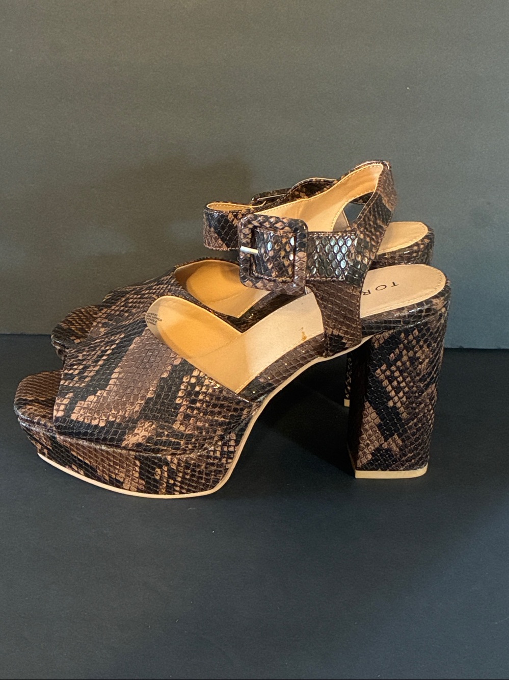 Torrid Snake Print Women’s Shoes Chunky Heel